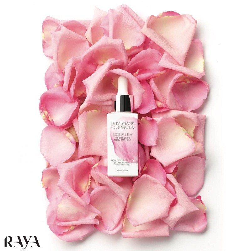 سرم گل رز فیزیشن فرمولا حجم 30 میلی لیتر حاوی ویتامین C | روشن کننده و آبرسان پوست Physicians Formula Rose All Day Oil Free Serum